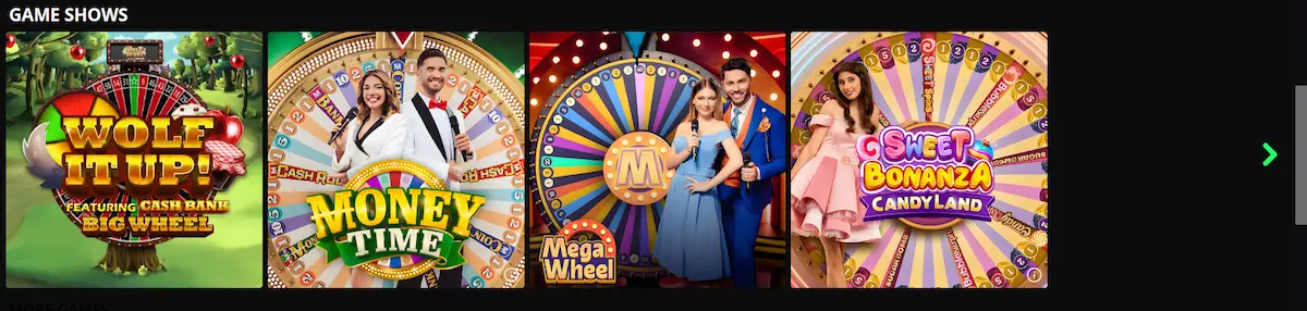 Herní show Mega Wheel a Crazy Time v živém kasinu Ivy Casino